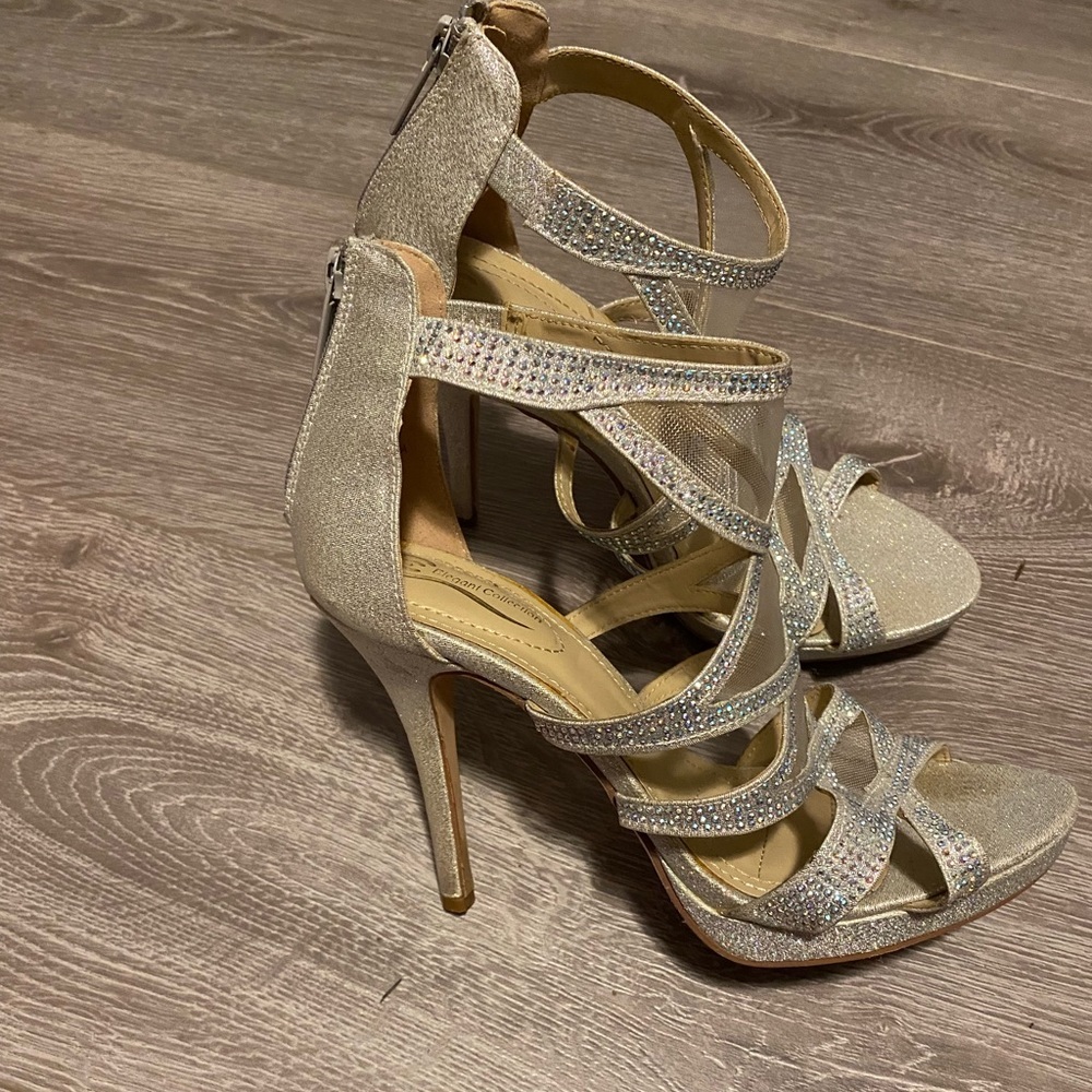 Elegant collection jeweled prom/wedding shoes